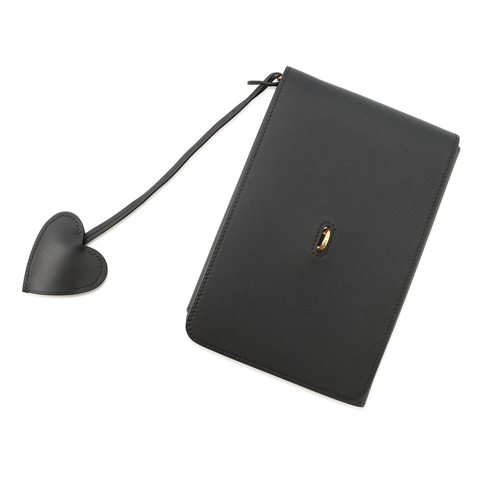 エルメス ノートカバー カルネ・シークレット ブラック/ゴールド金具 スイフト W刻印 HERMES アニマポリス 黒 【中古】 エルメス カバー エルメス HERMES|ギャラリーレア店