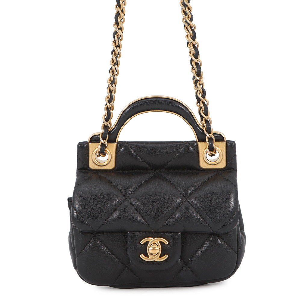 シャネル チェーンショルダーバッグ マトラッセ ココマーク ラムスキン AP2271 CHANEL 黒 【安心保証】 【中古】 シャネル バッグ レディース CHANEL BAG｜ギャラリーレア店 143,850円