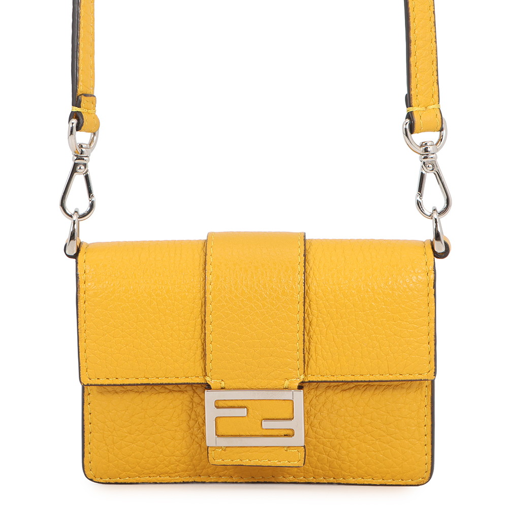 フェンディ ショルダーバッグ マイクロ フラット バゲット ショルダーポシェット レザー 7M0311 FENDI 財布 【安心保証】 【中古】 フェンディ バッグ フェンディ 財布 FENDI BAG|ギャラリーレア店