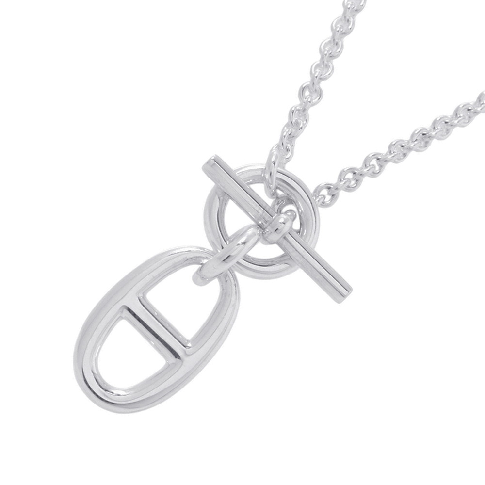 エルメス ネックレス シェーヌダンクル アミュレット SV925シルバー HERMES ペンダント ジュエリー 【中古】 エルメス ネックレス HERMES 中古｜ギャラリーレア店 75,680円