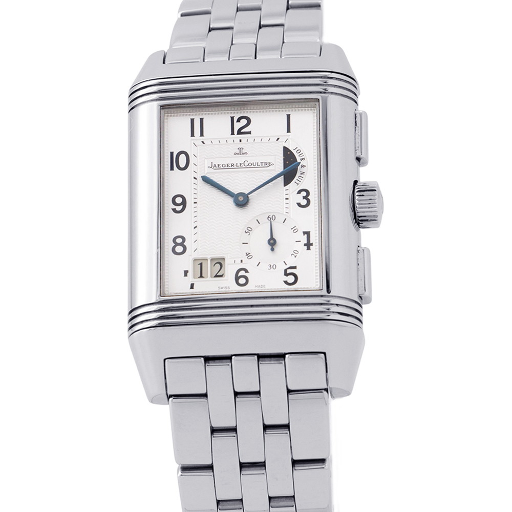 ジャガールクルト レベルソ グランド GMT Q3028120 JAEGER-LECOULTRE 腕時計 シルバー/黒文字盤 【安心保証】 【中古】 ジャガールクルト レベルソ JAEGER-LECOULTRE ジャガールクルト 中古｜ギャラリーレア店