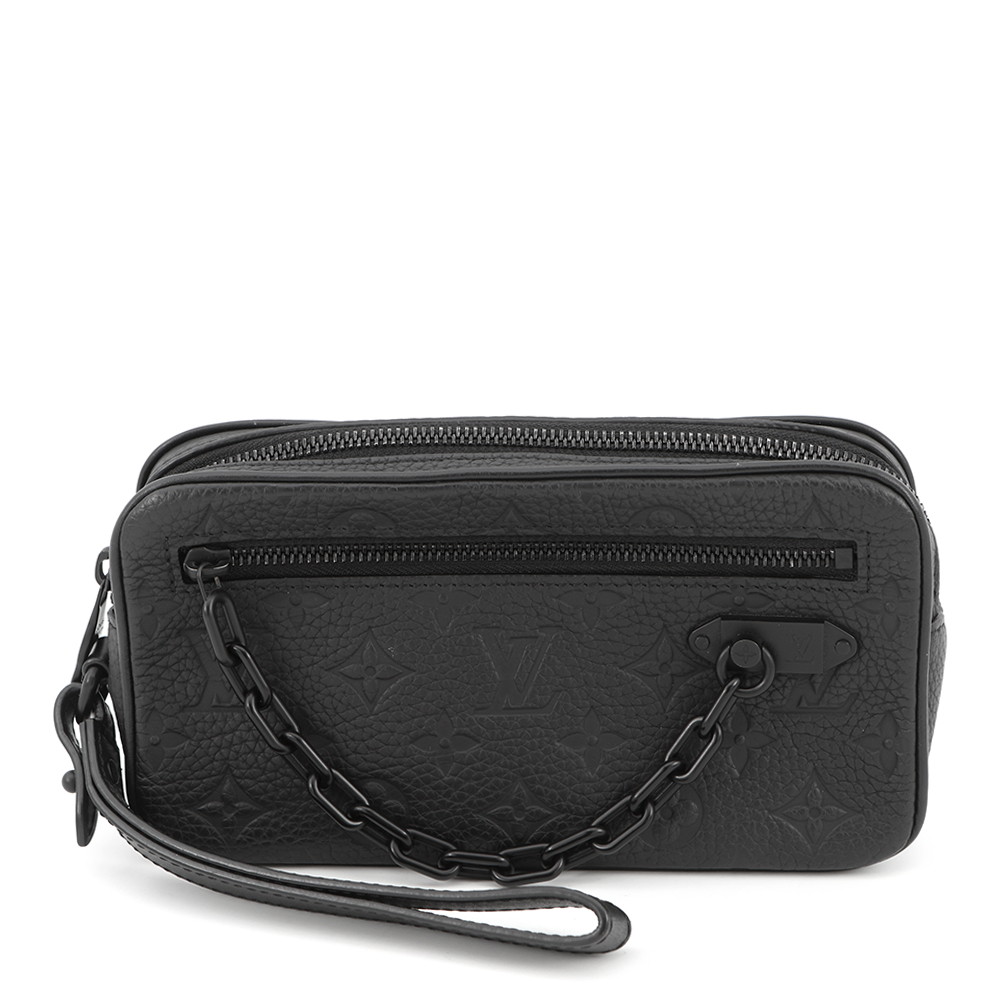 ルイヴィトン セカンドバッグ モノグラム・トリヨン ポシェット・ヴォルガ M55703 LOUIS VUITTON 黒 ブラック 【安心保証】 【中古】 ルイ・ヴィトン モノグラム バッグ メンズ LOUIS VUITTON BAG｜ギャラリーレア店