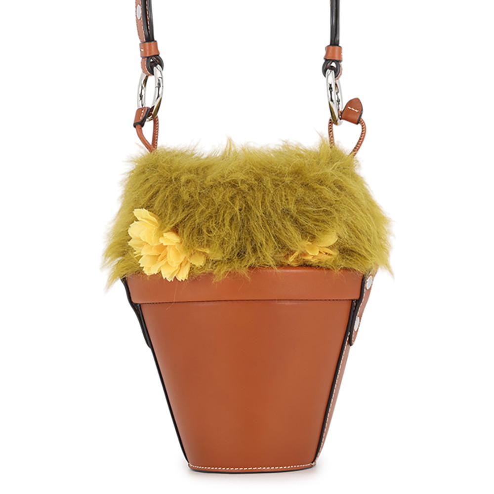 メゾンマルジェラ ショルダーバッグ ファイヤー ミニ 植木鉢モチーフ バケットバッグ レザー SB3WG0043 Maison Margiela 【安心保証】 【中古】 メゾンマルジェラ バッグ Maison Margiela BAG｜ギャラリーレア店