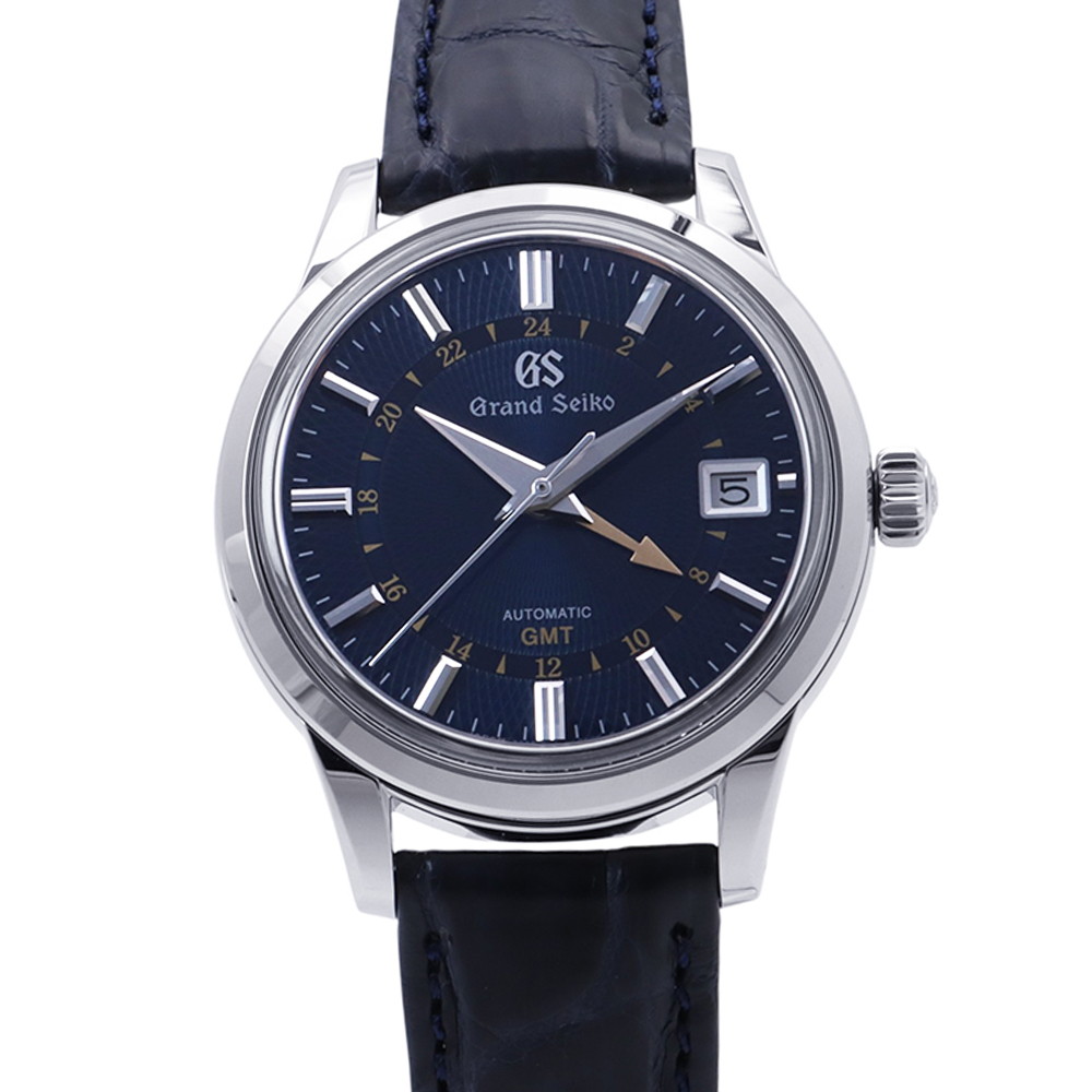 セイコー グランドセイコー エレガンスコレクション 9Sメカニカル SBGM257 SEIKO 腕時計 ネイビー文字盤 月雫 【中古】 セイコー グランドセイコー SEIKO セイコー 中古｜ギャラリーレア店