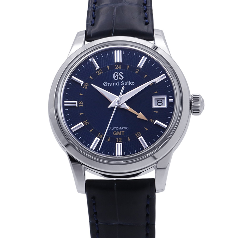 セイコー グランドセイコー エレガンスコレクション 9Sメカニカル SBGM257 SEIKO 腕時計 ネイビー文字盤 月雫 【中古】 セイコー グランドセイコー SEIKO セイコー 中古｜ギャラリーレア店