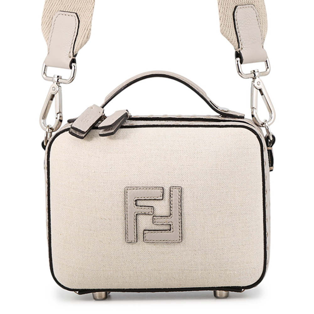 フェンディ ショルダーバッグ セレリア スーツケース ミニ キャンバス レザー 7VA552 FENDI 【安心保証】 【中古】 フェンディ バッグ FENDI BAG|ギャラリーレア店