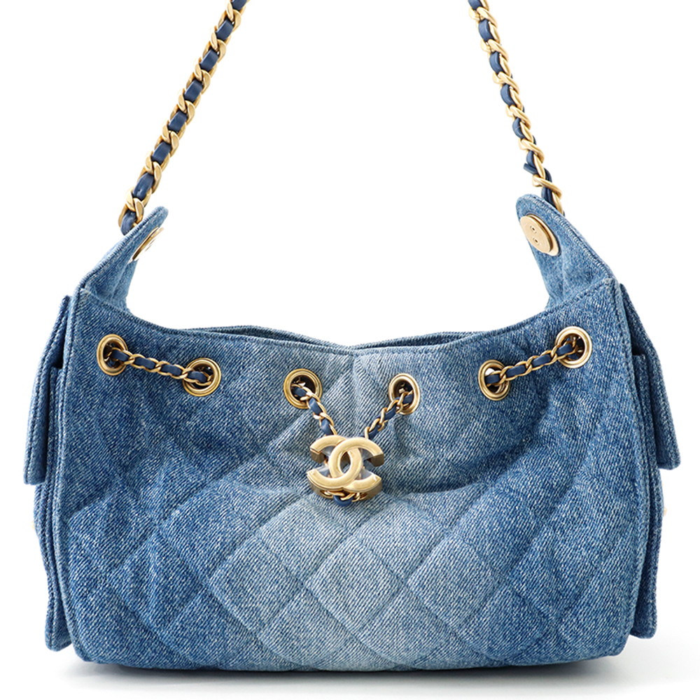 シャネル チェーンショルダーバッグ マトラッセ ココマーク CHANEL25 ミニ ウォッシュド デニム AS5631 CHANEL 【安心保証】 【中古】 シャネル バッグ レディース CHANEL BAG|ギャラリーレア店