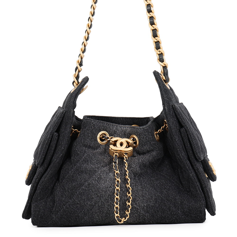 シャネル チェーンショルダーバッグ CHANEL25 ミニ ココマーク ワンショルダー デニム AS5631 CHANEL 黒 【安心保証】 【中古】 シャネル バッグ レディース CHANEL BAG｜ギャラリーレア店