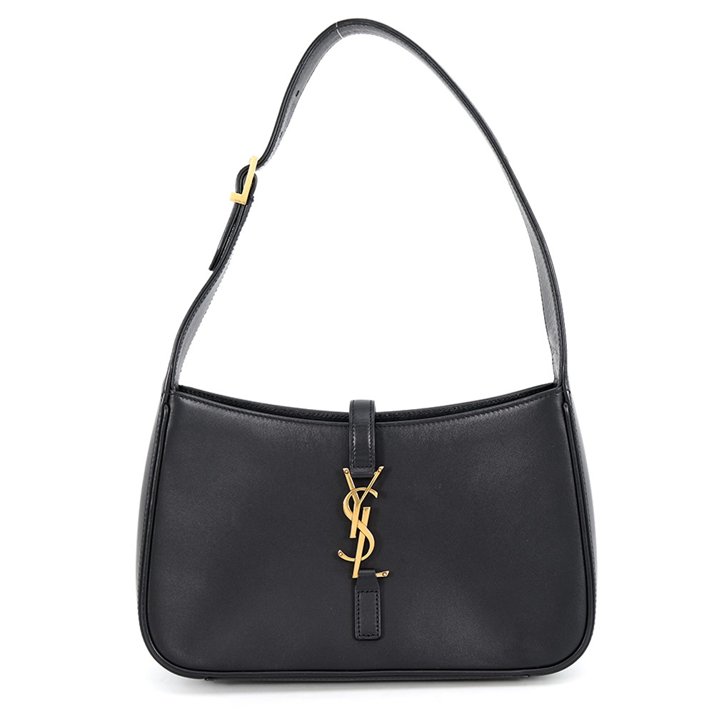 サンローランパリ ハンドバッグ LE 5 A 7 ル・サンカセット カーフレザー 657228 SAINT LAURENT PARIS 黒 【安心保証】 【中古】 サンローランパリ バッグ SAINT LAURENT PARIS BAG|ギャラリーレア店