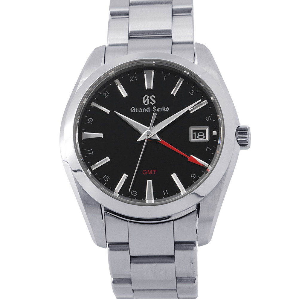 セイコー グランドセイコー ヘリテージコレクション 9Fクォーツ GMT SBGN013 SEIKO 腕時計 黒文字盤 【安心保証】 【中古】 セイコー グランドセイコー SEIKO セイコー 中古|ギャラリーレア店