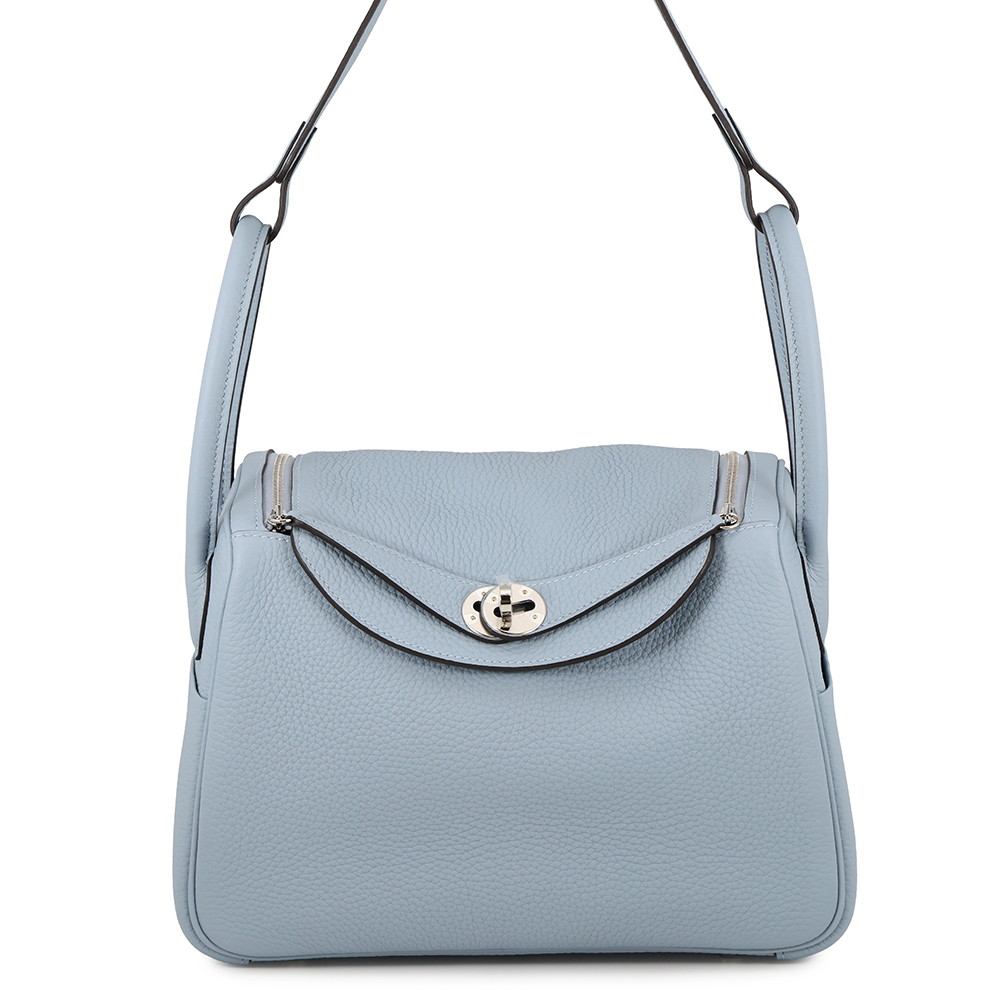 エルメス ハンドバッグ リンディ26 ヴェルソ ブルーラン/ブルーグラシエ/シルバー金具 トリヨンクレマンス G刻印 HERMES 2way ショルダーバッグ エルメス リンディ エルメス バッグ エルメス レディース HERMES BAG|ギャラリーレア店