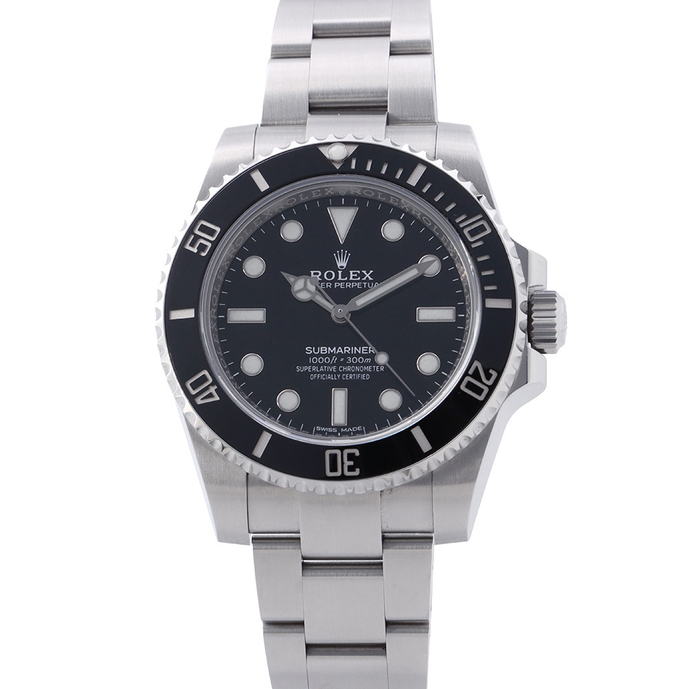 ロレックス サブマリーナ ノンデイト ランダムシリアル ルーレット 114060 ROLEX 腕時計 ウォッチ 黒文字盤 【安心保証】 【中古】 ロレックス サブマリーナ ROLEX ロレックス 中古｜ギャラリーレア店 714,000円