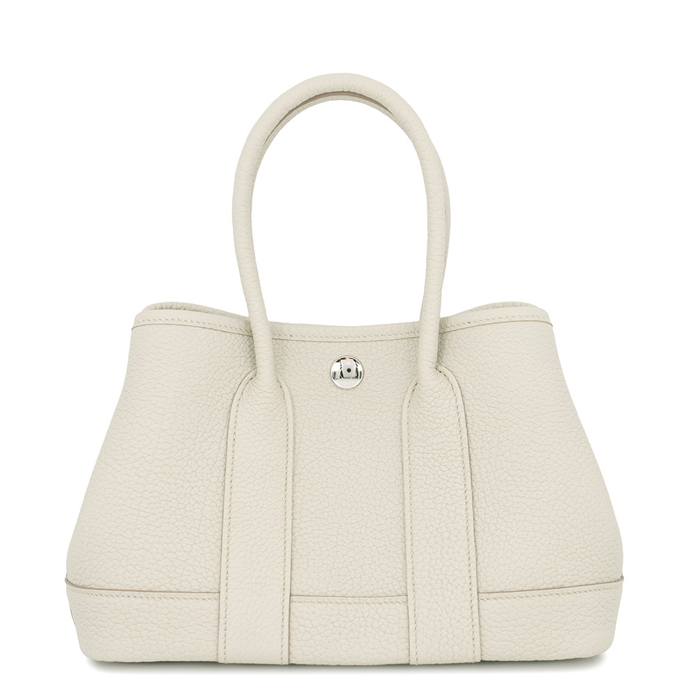 エルメス トートバッグ ネオ・ガーデン 23 ガーデンパーティ ベトン/シルバー金具 ネゴンダ W刻印 HERMES 【中古】 エルメス バッグ エルメス ガーデンパーティー HERMES BAG|ギャラリーレア店
