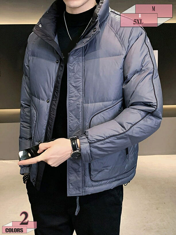 1000円OFFクーポン ダウンジャケット メンズ 保温 ジャケット 防寒 秋 冬 ファッション 男性 紳士 アウター あったか 軽量 無地 暖かい メンズ かっこいい おしゃれ ギフト ラッピング プレゼント ブラック ホワイトダックダウン ユニセックス gratiahome