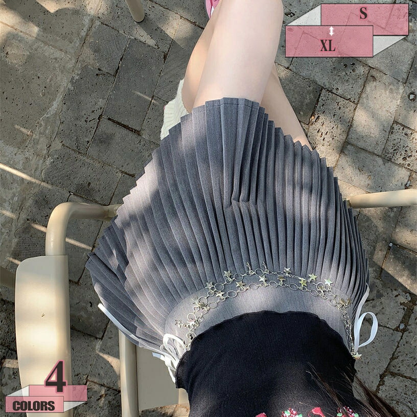 プリーツスカート ミニ丈 黒 スカート 春夏 かわいい レディース 無地 Aライン ハイウエスト 美尻 ひざ上丈 外出 普段着 街着 通勤 カジュアル ミニスカート 春夏秋対応 日系 タックスカート ダンス用 スカート gratiahome