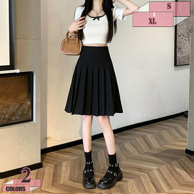 タックスカート スカート プリーツスカート レディース 春 夏 ミニ ハイウエスト スクールスカート フレアスカート Aライン インナーパンツ付き プリーツミニスカート 着痩せ キュロットスカート 通学 通勤 ミニスカート gratiahome