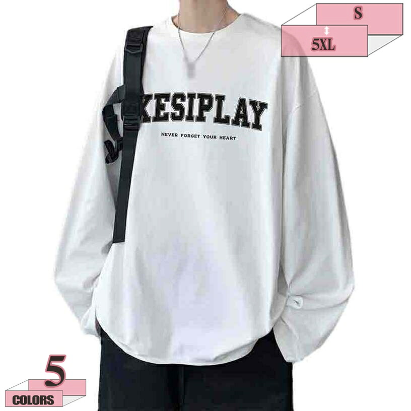 秋服 メンズ Tシャツ メンズ 長袖 ゆったり おおきい サイズ ビッグT ながそで 厚手 無地 緑 黒 大きいサイズ M-3XL カジュアル ファッション 丸襟 綿 コットン 通気 柔らかい肌触り 快適 シンプル ストリート 春用 gratiahome