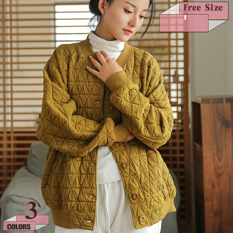 ショート コート レディース キルティングコート ジャケット 冬服 防寒着 あったか 大きいサイズ Aライン 体型カバー ゆったり おしゃれ フェミニン 冬 アウター 着痩せ ファッション ストリート 森ガール フェミニン gratiahome