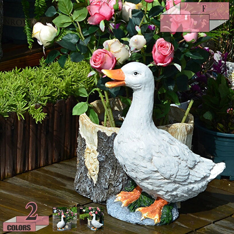 1000円OFFクーポン アヒルの置物 ガーデニング ガーデン 装飾 アート 動物 オーナメント インテリア 雑貨 置物 ガーデンオーナメント 庭 屋外 防水 記念品 庭の置物 おしゃれ リアル 可愛い 置き物 ベランダ 店舗装飾 プレゼント ギフト gratiahome｜グラティアHOME 10,651円