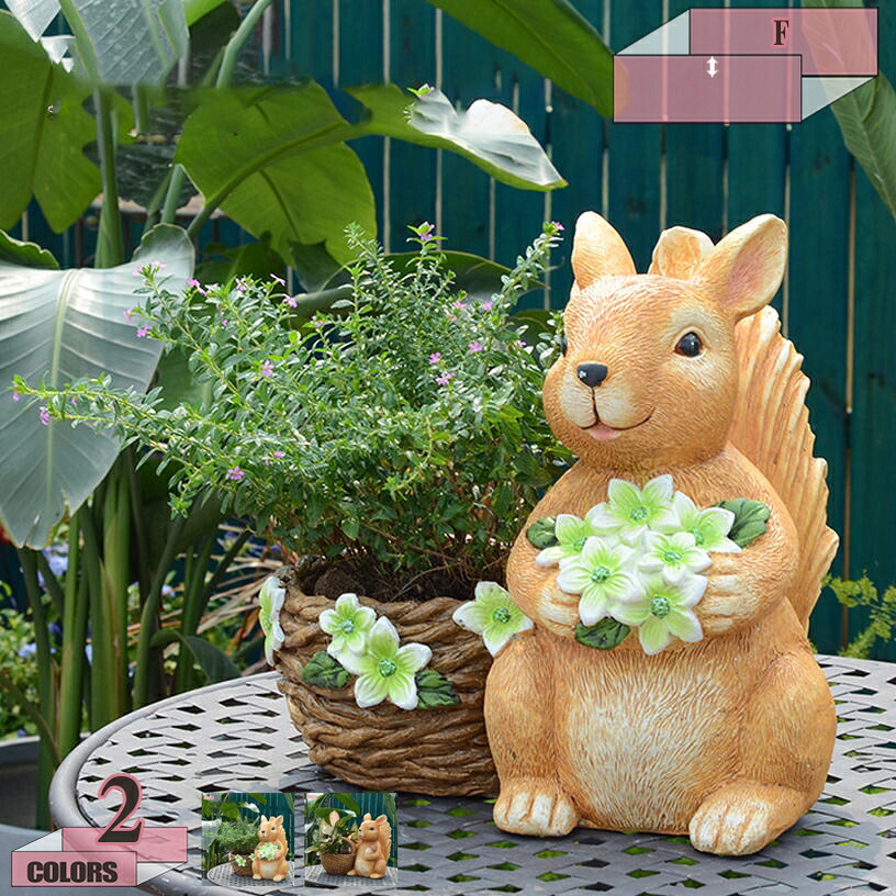 1000円OFFクーポン ガーデンオーナメント 置物 かわいい リス 動物 ガーデニング 飾り 屋外 ガーデン装飾 インテリア 庭 オブジェ 防水 雑貨 耐久性 装飾品 アニマルオブジェ 店舗 カフェ 喫茶店 レストラン 飲食店 新築祝い ギフト gratiahome｜グラティアHOME
