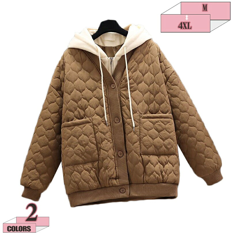 1000円OFFクーポン 中綿コート レディース ショートコート アウター ダウン コットン 裏起毛 裏ボア 冬服 防寒着 暖かい Vネック カジュアル オシャレ ゆったり 厚手 きれいめ 大きいサイズ 長袖 通勤 着痩せスリム きれいめ gratiahome｜グラティアHOME