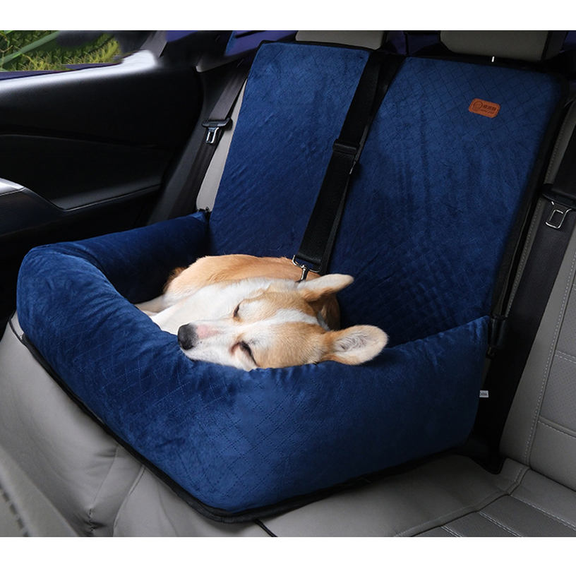 2000円OFFクーポン 犬 車 ドライブボックス ドライブベッド お出かけ用 犬猫用 ペットキャリー 座席シート 飛び出し防止 車酔い防止 水洗い可能 2way 小型犬 中型犬 車載用 カー用品 後部座席 滑り止め ふわふわ 座り心地よい 通年 gratiahome｜グラティアHOME