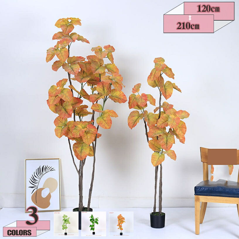 1000円OFFクーポン 観葉植物 フェイクグリーン インテリア オフィス 引越し お祝い おしゃれ 人工観葉植物 ウンベラータ 観葉樹 お手入れ不要 花粉の心配なし 虫害の心配なし リアルな枝 自然な葉っぱ 本物そっくり 観用植物 初心者 幸運の木 gratiahome|グラティアHOME