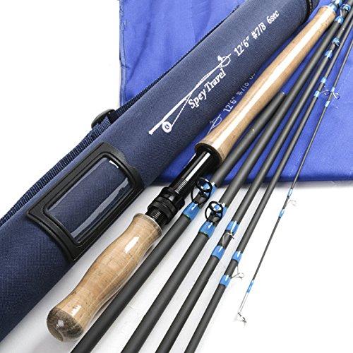 M MAXIMUMCATCH Maxcatch Spey飛球極点4天下太平 カーボンフライフィッシングロッド メッセ・チューブ持って(Size:6/7/8/9/10 wt)