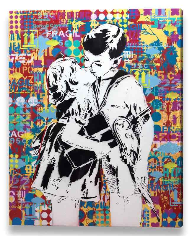 楽天市場】絵画 バンクシー 【クレヨン シューター】 インテリア