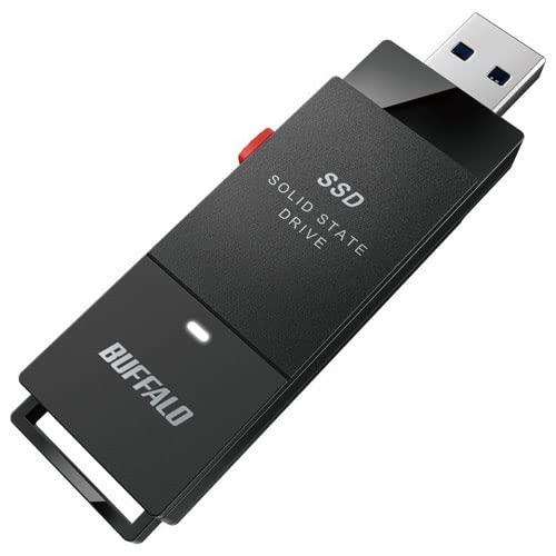 バッファロー ( BUFFALO ) PC対応 USB3.2(Gen2) TV録画 スティック型SSD 500GB ブラック Type-C付属 SSD-SCT500U3-BA|パグハグ