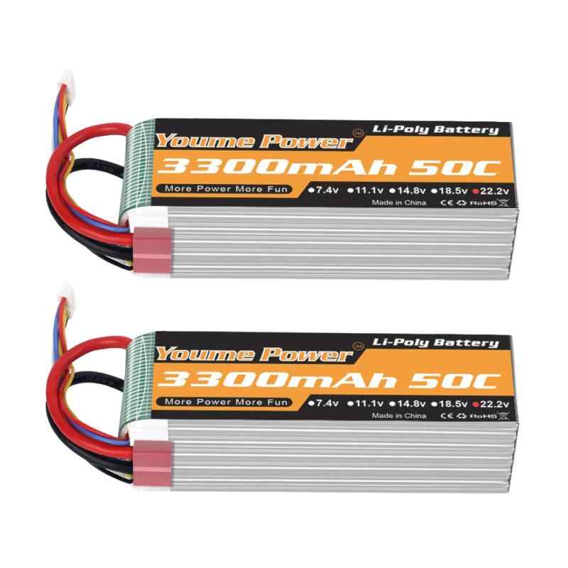 6S リポバッテリー 22.2v RC リポバッテリー、ディーン T プラグ付き 50c RC カートラック車両用|パグハグ