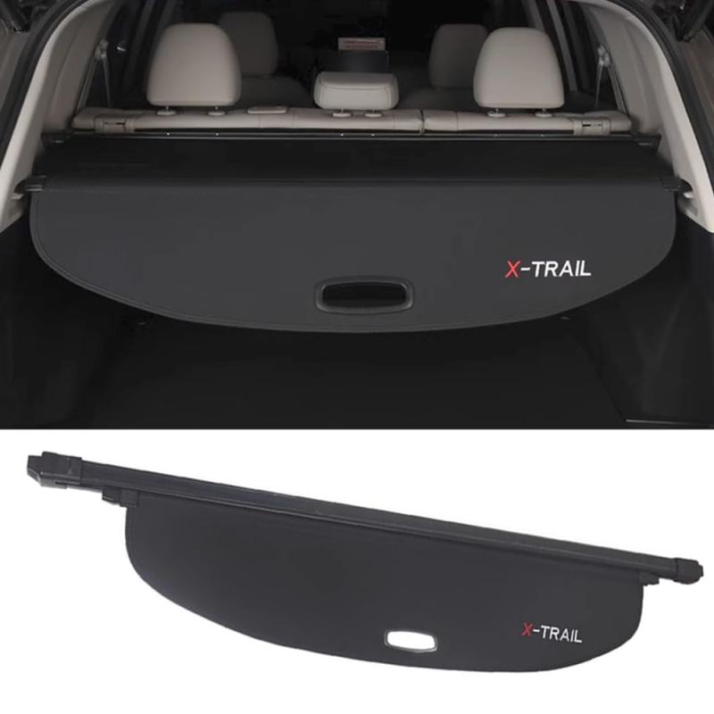 XIKER エクストレイル T32系 トノカバー ロールシェード 内装 カスタム 新型X-Trail プライバシー保護 ラゲッジ収納 2013年12月～2022年7月 紫外線対策 トランク アクセサリー 取付簡単 ドレスアッ
