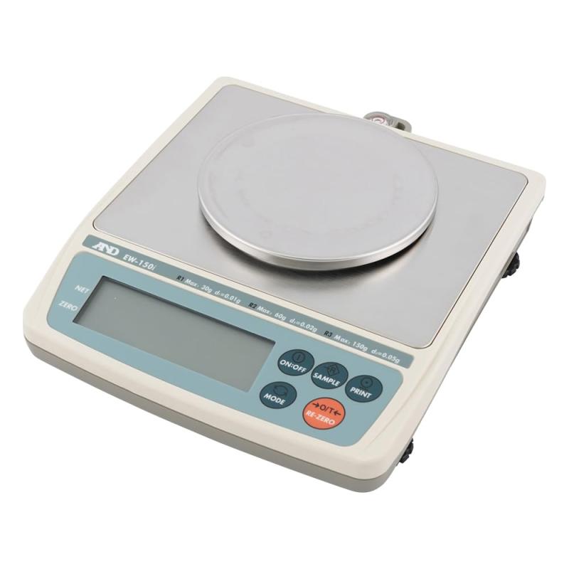A&D トリプルレンジ パーソナル天びん EW-150i ひょう量:150g 最小表示:0.05g 皿寸法:φ110mm