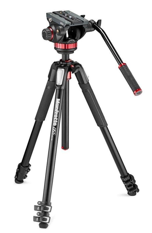 Manfrotto MV デオ雲台+軽銀三脚 各種