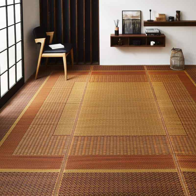 イケヒコ い草 花ござ ランクス総色 江戸間 日本製｜パグハグ