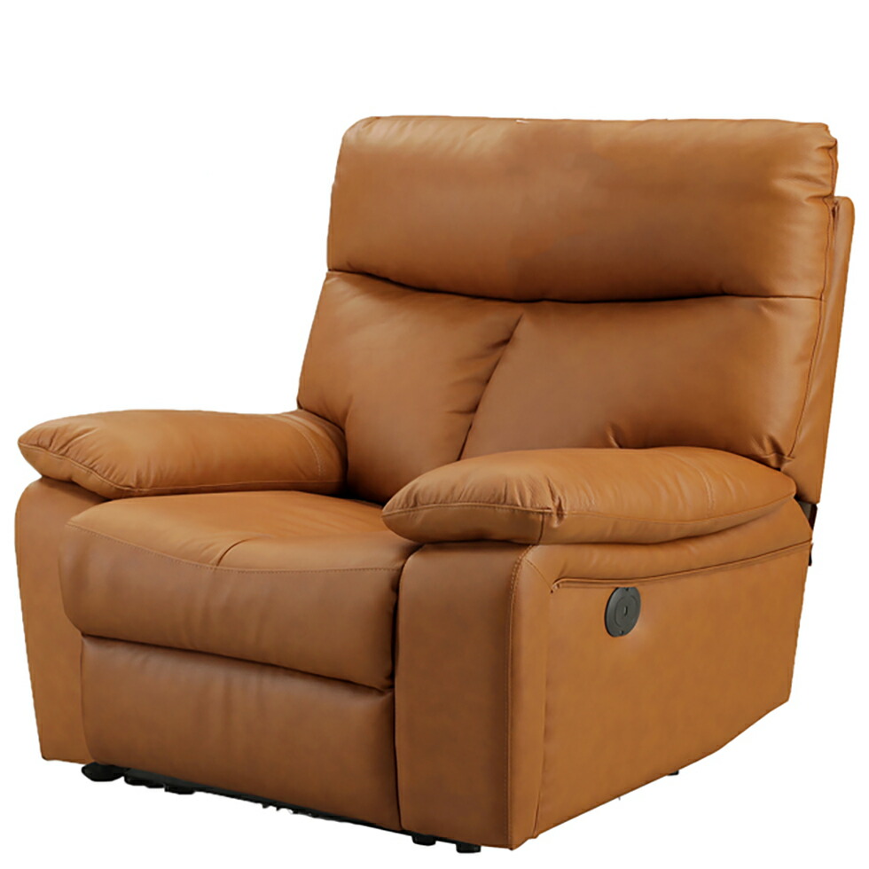 楽天市場】電動リクライニングソファ 本革張り USBポート付き 電動