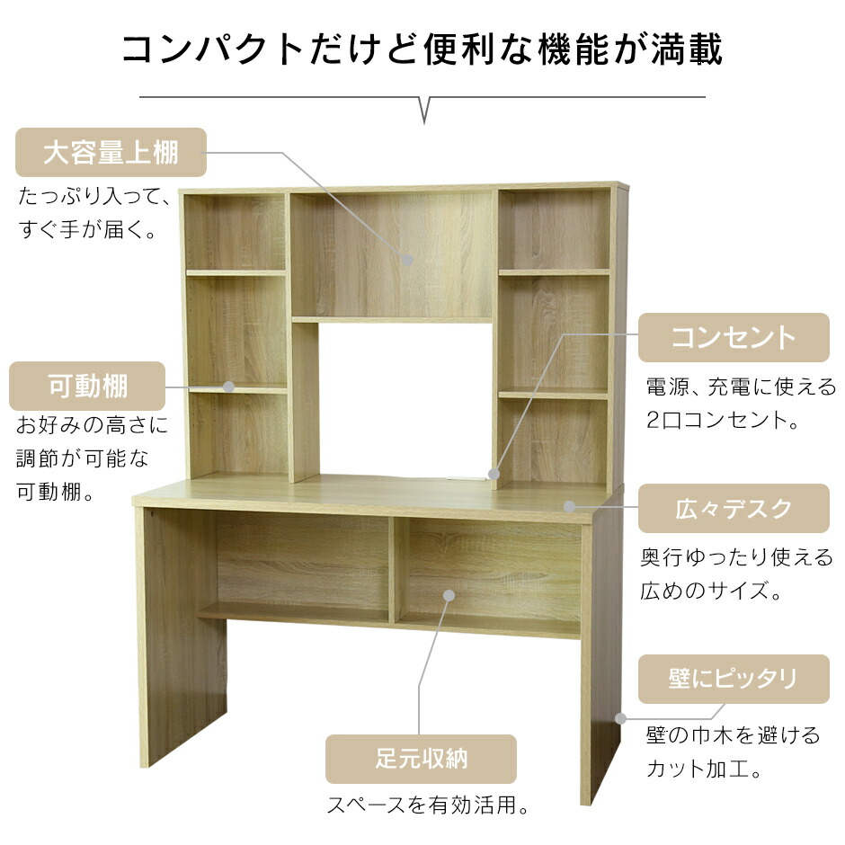 パソコンデスク デスク シンプルデスク 幅1 木製 コンセント付き 壁面収納 Pcデスク 収納ラック 机 勉強机 本棚収納 ワークデスク 書斎机 書斎デスク 学習机 学習デスク 収納 ラック 在宅勤務 テレワーク おしゃれ 北欧 一人暮らし アルク1 送料無料 Onpointchiro Com