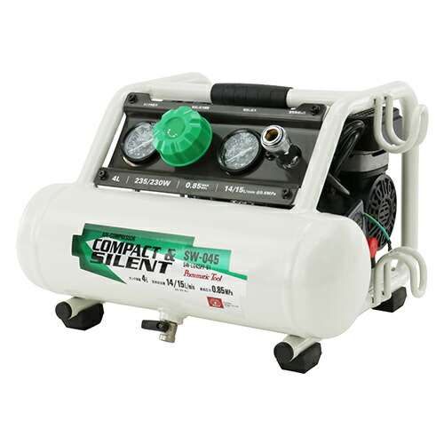 楽天市場】エアーコンプレッサー オイルレス 最高圧力 0.8MPa タンク