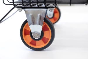 折りたたみ式 バスケット台車 深型 キャリーカート 荷物運搬 便利 ハンドル付き 軽量 コンパクト 使いやすい 丈夫 大容量 折り畳み式 トランク収納 荷物移動 作業効率向上 便利グッズ 買い物カート バギーカート 9,613円