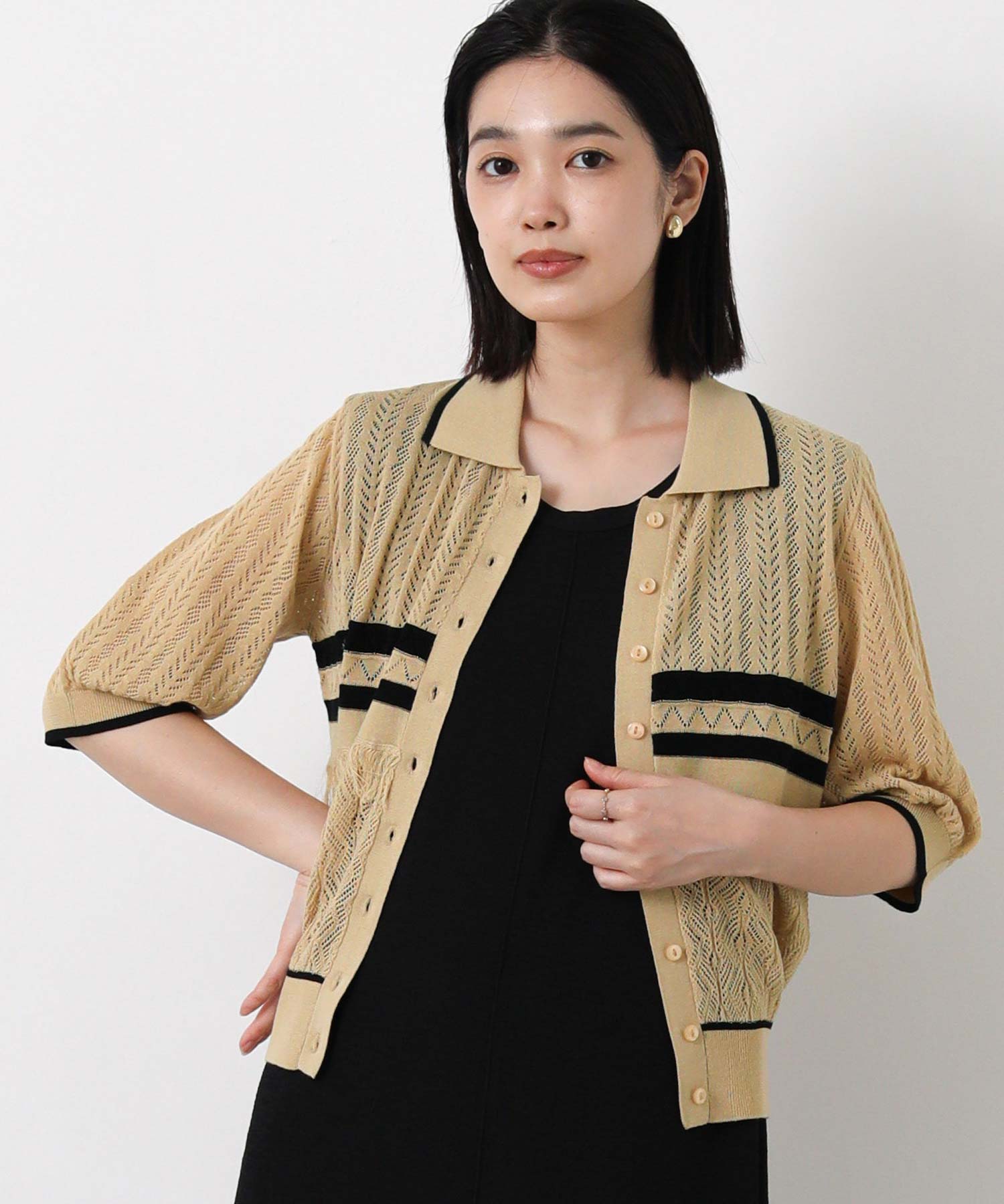 【※今日このごろ制限事項※今すぐ使えるクーポン券別れ別れ中！】《百貨店SALE人並み外れた通貨価値》【SALE 20%OFF】グレディブリリアン 色彩設計スピード競技編みポロ / Gready Brilliant