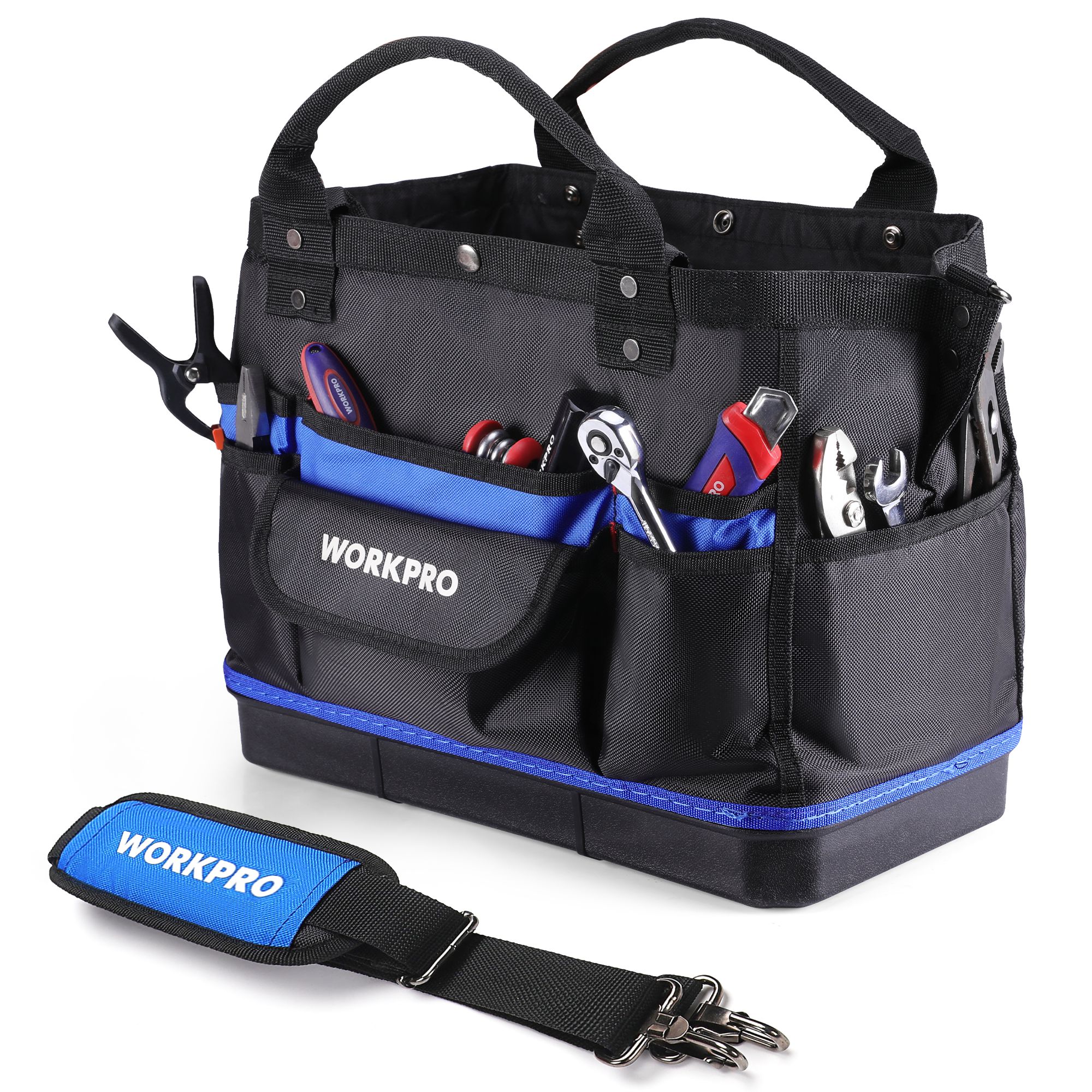 楽天市場】WORKPRO ツールバッグ 長さ39×幅20.5×高さ30.5cm 大口収納