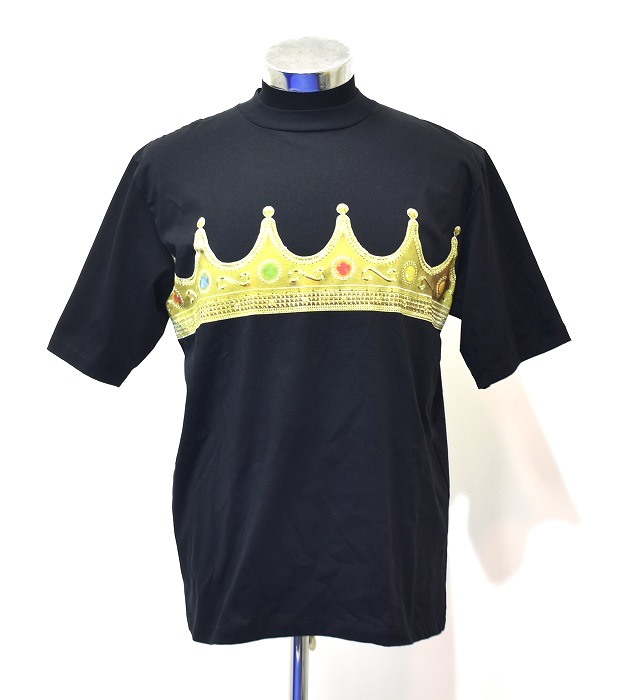 【新品】PHENOMENON（事象）CROWN PRINT TEE ジャケット冠 刷り上げる プルオーバー LOGO S/S T-Shirt 刷り直す MCM BLACK XL エムシーエム ロゴタイプ ラグジュアリー 格好のいい 表どおり MADE IN JAPAN COTTON PH-009 カットソー 傑作 グラフィック 労働者の一団 ご機嫌表どおり 裏原 半袖P+M