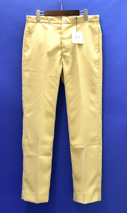 【新品】 saby （サバイ） POLY WORK PANTS ポリ ワークパンツ POLYESTER MADE IN JAPAN bukht 2（M）SLACKS スラックス トラウザー ボトム LIGHT YELLOW 定番 おしゃれ