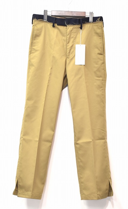 【新品】 FACETASM (ファセッタズム)　SLIT PANTS スリット パンツ ABH-PT-M04 トラウザー チノパンツ ボトム WORK PANTS ワーク BEIGE 4 MADE IN JAPAN 60/40