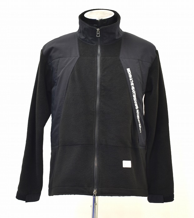 【中古】 BEDWIN & THE HEARTBREAKERS (ベドウィン&ザ・ハートブレイカーズ) FLEECE JACKET STEVE フリースジャケット ブルゾン アウトドア 2 BLACK 長袖　MADE IN JAPAN アメカジ ストリート Street アウター トップス｜used select shop Greed