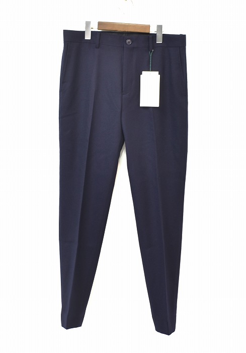 【楽天市場】【新品】 MISTERGENTLEMAN (ミスタージェントルマン) NAVY PANTS COMFORTABLE FIT WOOL  ウール セットアップ パンツ スラックス トラウザーズ SLACKS コンフォートフィット ESS-TR01-2 NAVY L ESSENTIAL  エッセンシャル Mr ...