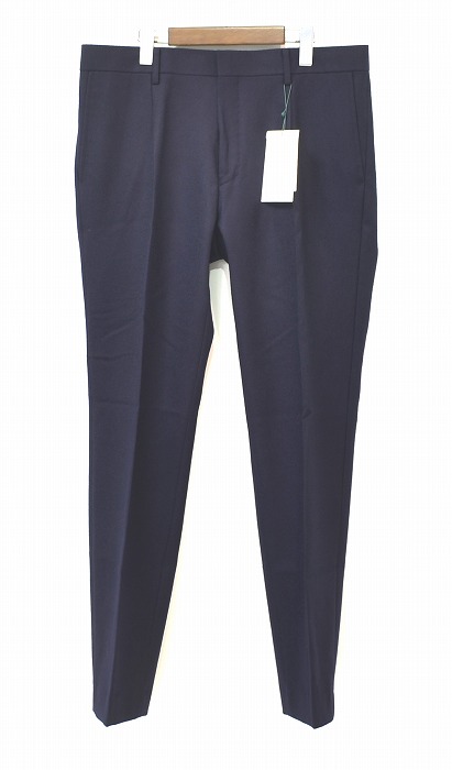 【楽天市場】【新品】 MISTERGENTLEMAN (ミスタージェントルマン) NAVY PANTS COMFORTABLE FIT WOOL  ウール セットアップ パンツ スラックス トラウザーズ SLACKS コンフォートフィット ESS-TR01-2 NAVY L ESSENTIAL  エッセンシャル Mr ...