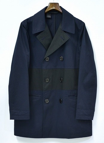 【中古】 N.HOOLYWOOD (エヌハリウッド) トレンチコート 38 NAVY 241-CO01 TRENCH COAT ピーコート ジャケット ブルゾン|used select shop Greed