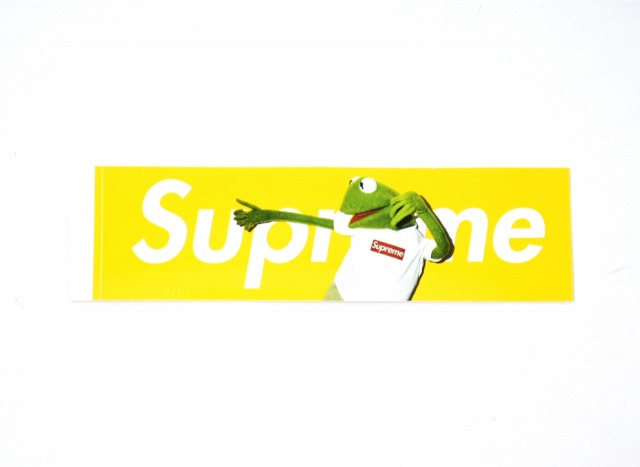 楽天市場 未使用品 Supreme シュプリーム Kermit The Frog Box Logo Sticker カーミットボックスロゴステッカー Yellow 中古 Used Select Shop Greed