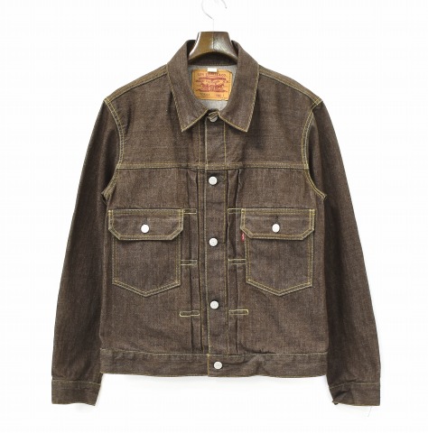 brown levis denim jacket